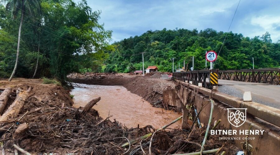 water damage and flooding. the bitner henry logo is in the bottom right.