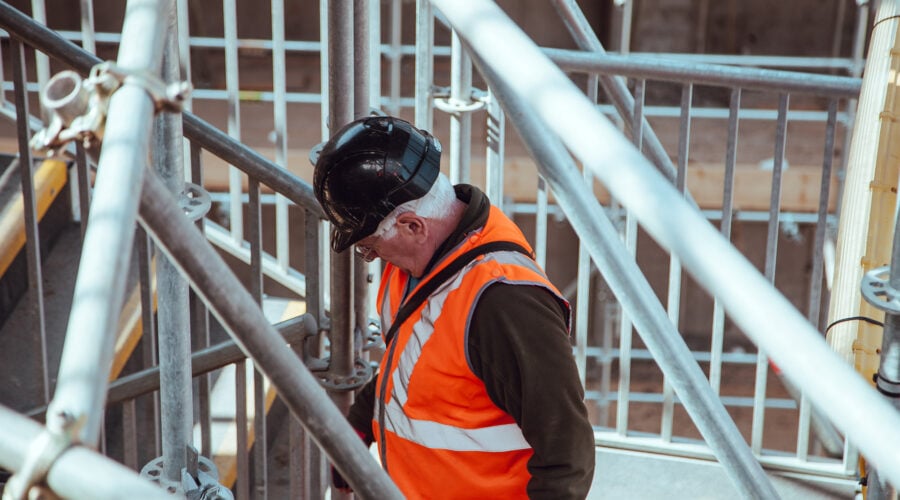 construction man in hard hat