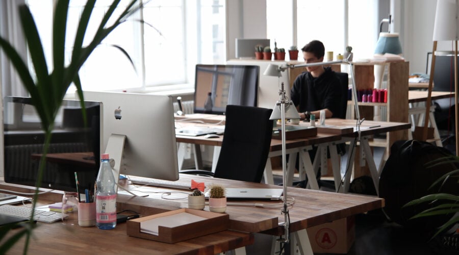 shared office space desks