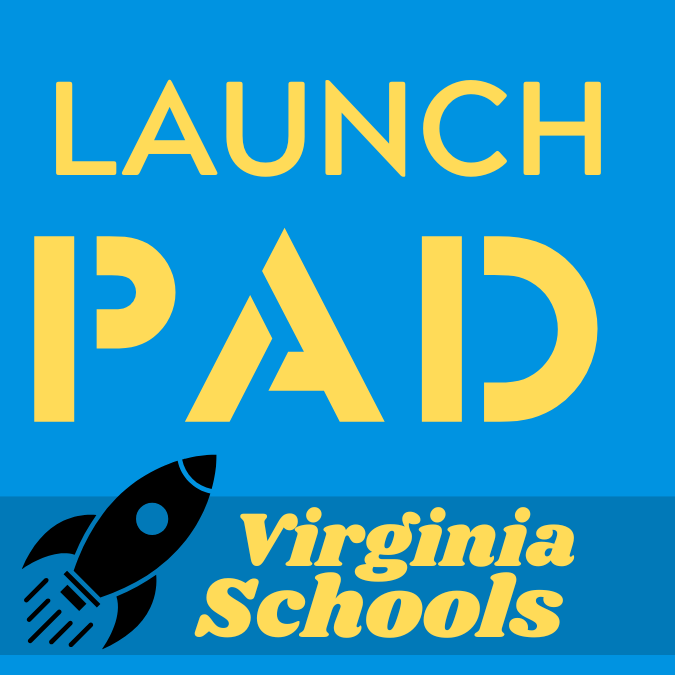 the logo for the launchpad, specifically for virginia schools
