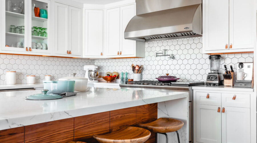 modern white kitchen