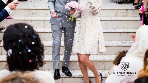A special event-a wedding- and the people who came out to celebrate it.