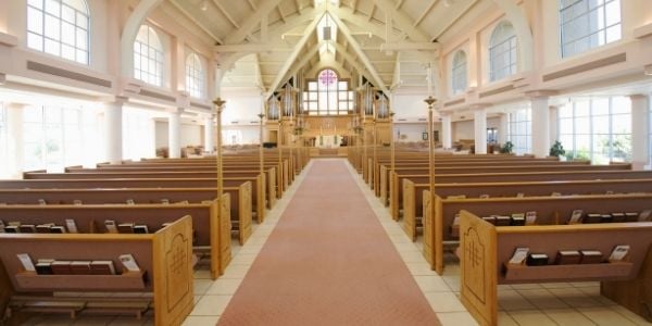 Church Organs, Stained Glass, Balconies, and Sprinkler Systems.