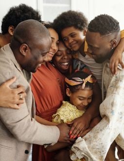 church family A church family has a group hug