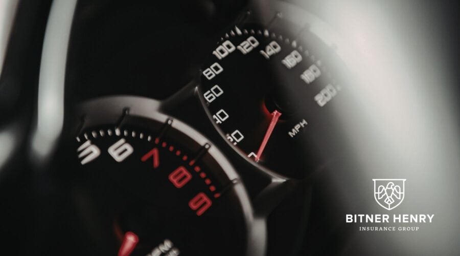 a mileage tracker for a recovery program vehicle. The Bitner Henry logo is in the bottom right.