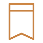 A resource bookmark in Bitner Henry orange