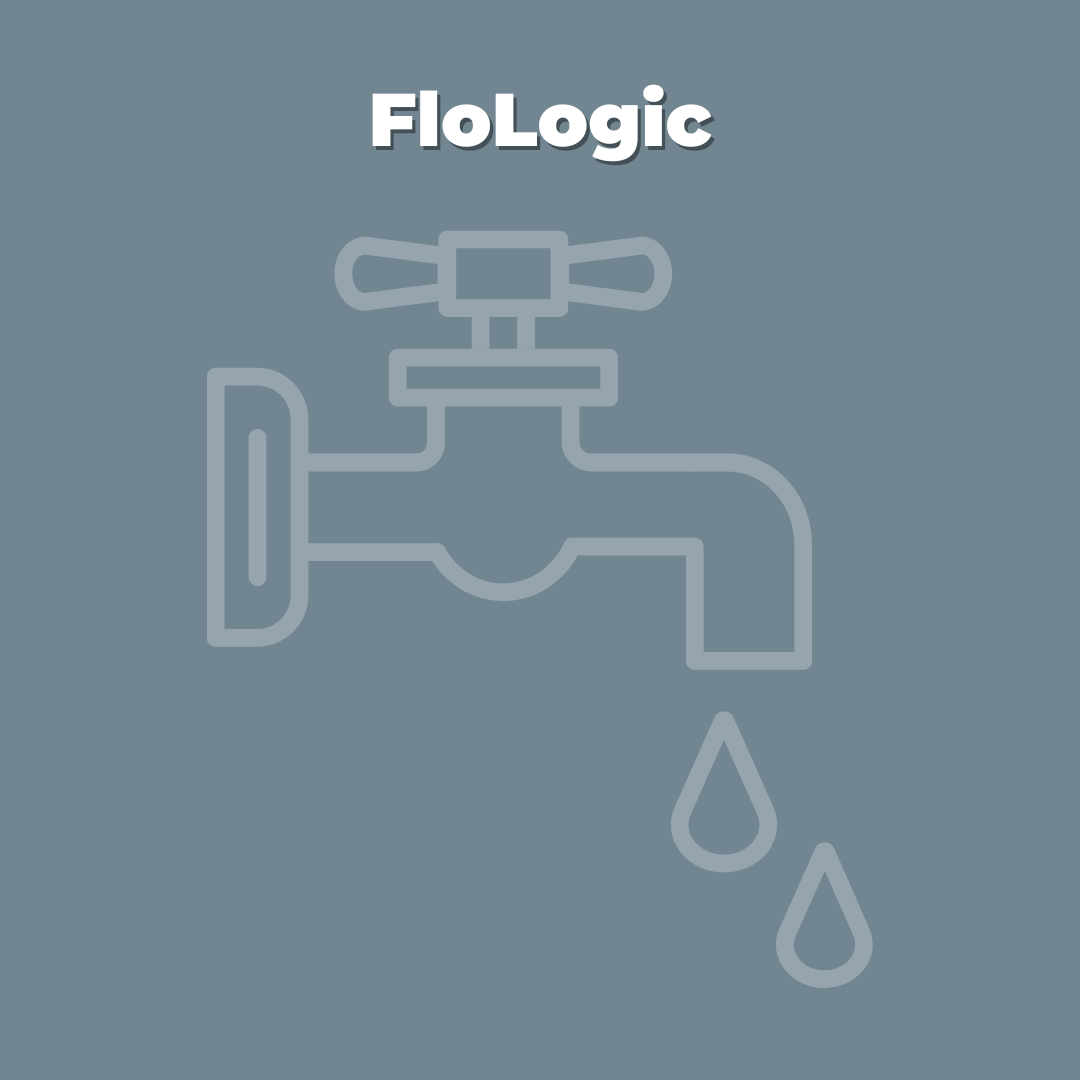 A graphic for the FloLogic device, which helps prevent damage from pipes.