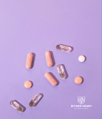 Treatment Pills on a purple background